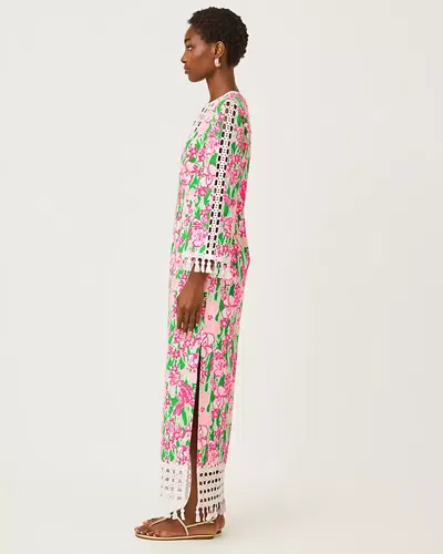 Lilly Pulitzer Strothers Stretch Maxi Shift Caftan In Pink