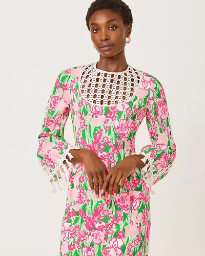 Lilly Pulitzer Strothers Stretch Maxi Shift Caftan In Pink