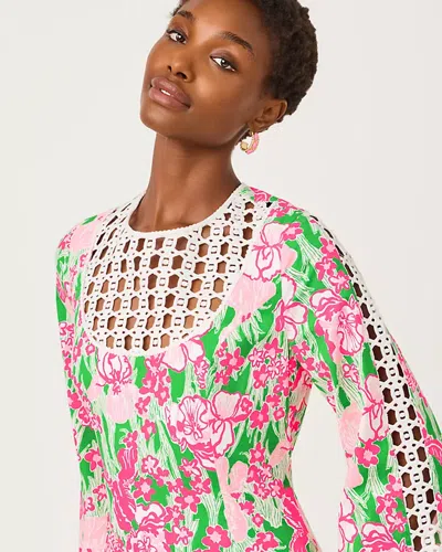 Lilly Pulitzer Strothers Stretch Maxi Shift Caftan In Pink