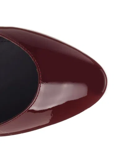 Alaïa Rounded Toe Sling Back Pumps Bordeaux In Burgundy