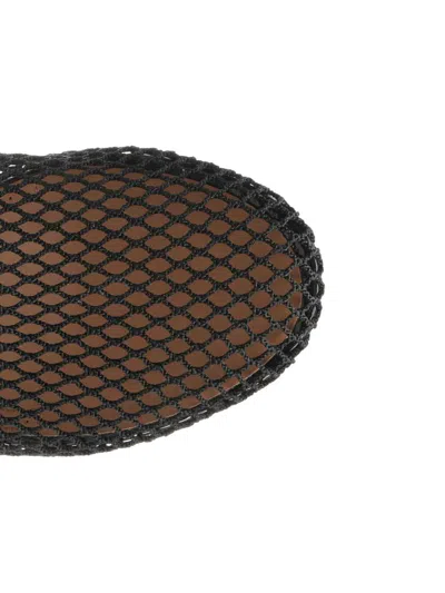 Alaïa Mesh Flat Mule In Black