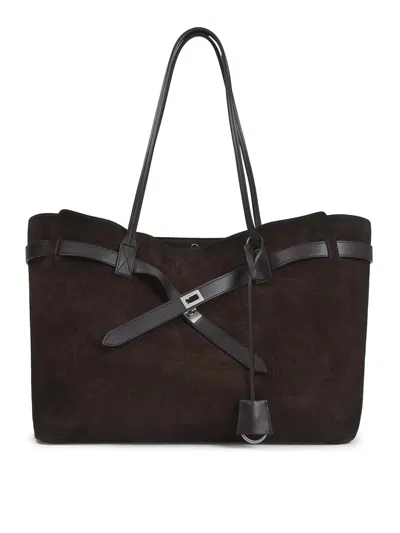 Balenciaga Dark Brown Bel Air Tote In Brown