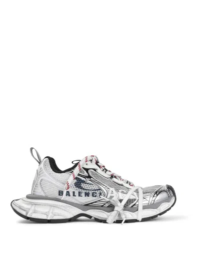 Balenciaga 3xl Split Logo Nylon And Mesh Sneakers In Multi
