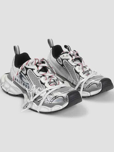 Balenciaga 3xl Split Logo Nylon And Mesh Sneakers In Multi