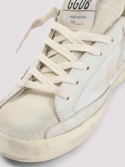 Golden Goose Super-star Sneakers In Suede With Worn Effect And Leopard Print Hairy Cow In Multi