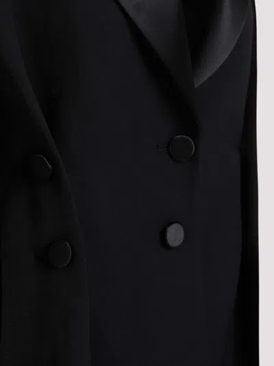 Givenchy Pleated Single-breasted Wool Blazer In Black