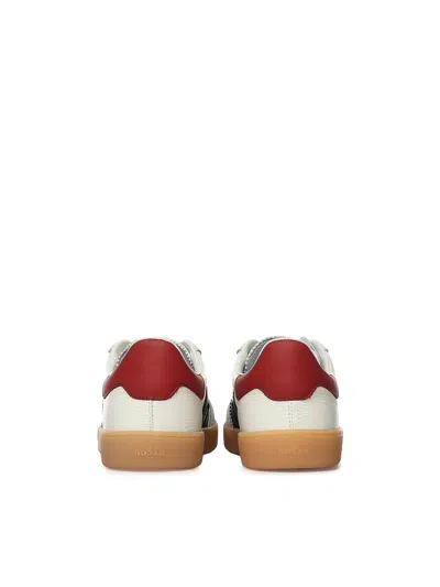 Hogan Cool Leather Sneakers With Nappa And Suede Inserts In White