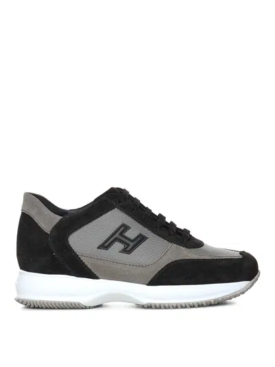Hogan Interactive Low-top Sneakers In Brown