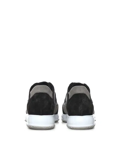 Hogan Interactive Low-top Sneakers In Brown