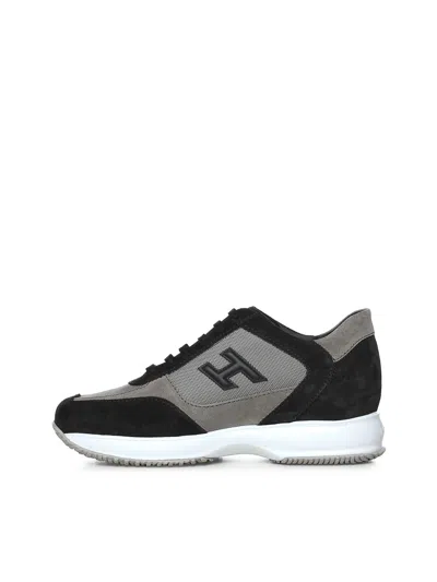 Hogan Interactive Low-top Sneakers In Brown