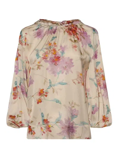 Herno Floral Printed Blouse In Multi