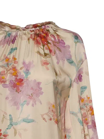 Herno Floral Printed Blouse In Multi