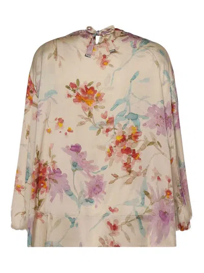 Herno Floral Printed Blouse In Multi