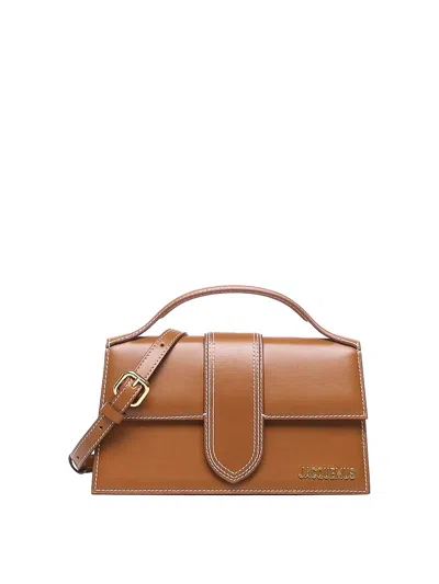 Jacquemus Le Grand Bambino Leather Crossbody Bag In Brown