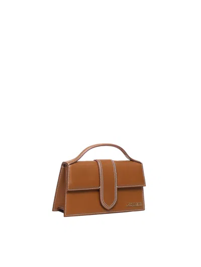 Jacquemus Le Grand Bambino Leather Crossbody Bag In Brown