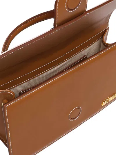 Jacquemus Le Grand Bambino Leather Crossbody Bag In Brown