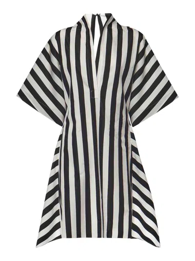 Jacquemus Womens Jacquard Medium Stripes Moisson Striped Cotton And Silk Tunic In Multi