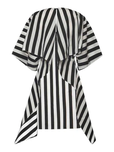 Jacquemus Womens Jacquard Medium Stripes Moisson Striped Cotton And Silk Tunic In Multi