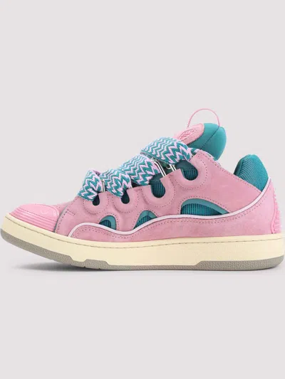 Lanvin Curb Sneakers Cut Out Design Pull Tab In Multi