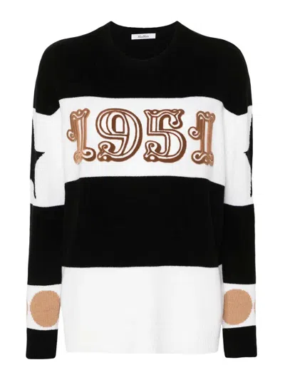 Max Mara Dirce Wool And Cashmere Sweater In Black