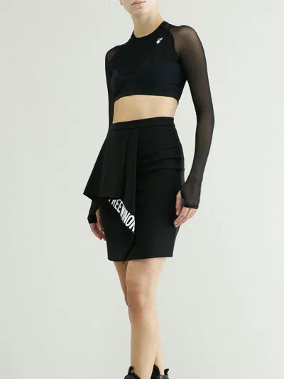 Off-white Mini Skirt In Blue