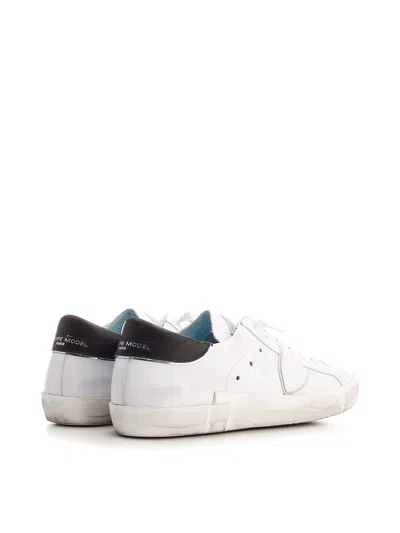 Philippe Model Distressed Effect Low-top Sneakers In White