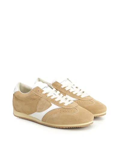 Philippe Model Planche Low Sneakers With Retro Aesthetic And Premium Materials In Brown