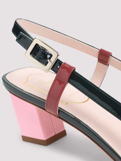 Roger Vivier Belle Vivier 45 Slingback Pumps In Patent Leather In Multi