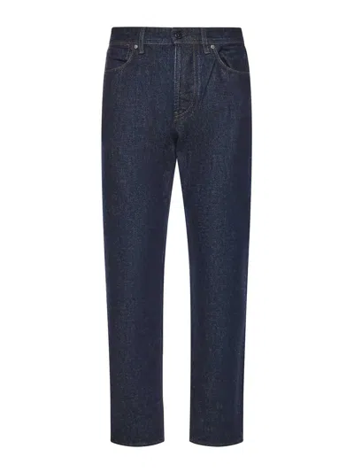 Stone Island Regular-straight-fit Five-pocket Jeans With Rinsed Finish In Blue