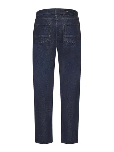 Stone Island Regular-straight-fit Five-pocket Jeans With Rinsed Finish In Blue