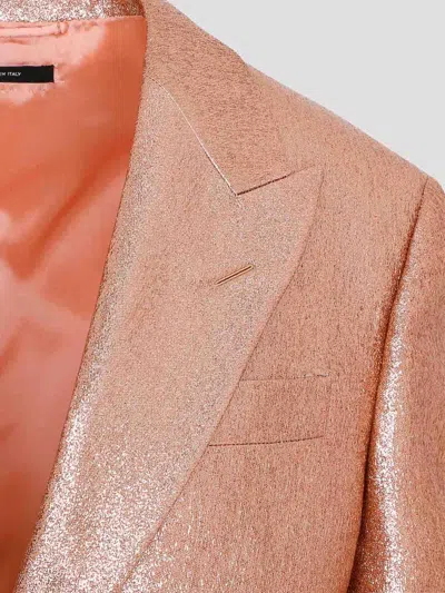 Tom Ford Powder Pink Tailored Jacket In Multi