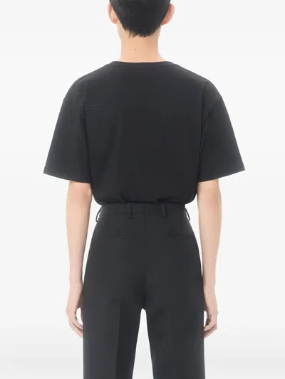 Valentino T-shirt Jersey In Black