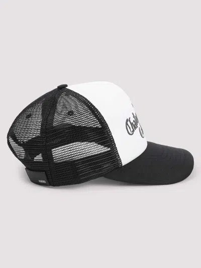 Amiri Black And White Cotton Baseball Cap In White