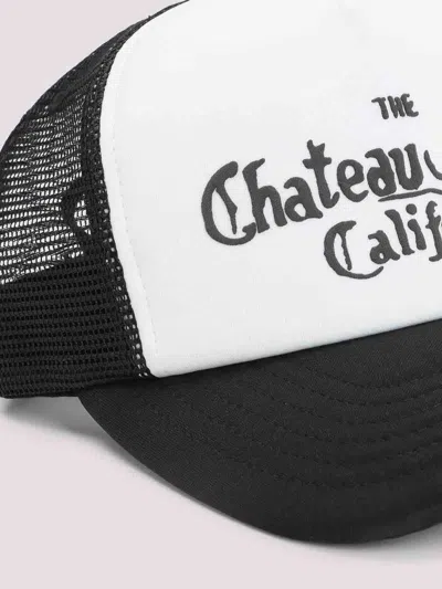 Amiri Black And White Cotton Baseball Cap In White