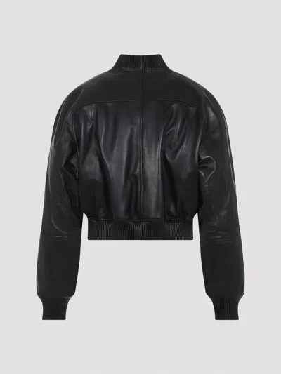 Phoebe Philo Shrunk Bomber In Black