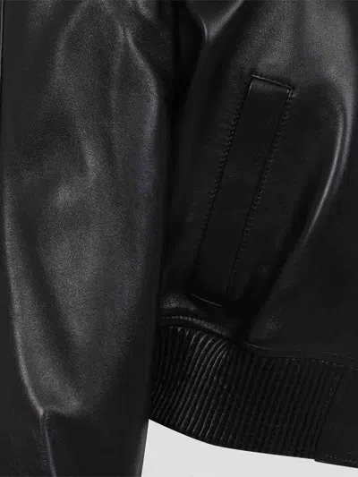 Phoebe Philo Shrunk Bomber In Black