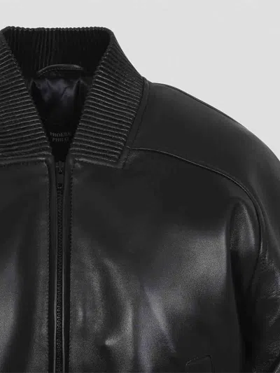 Phoebe Philo Shrunk Bomber In Black