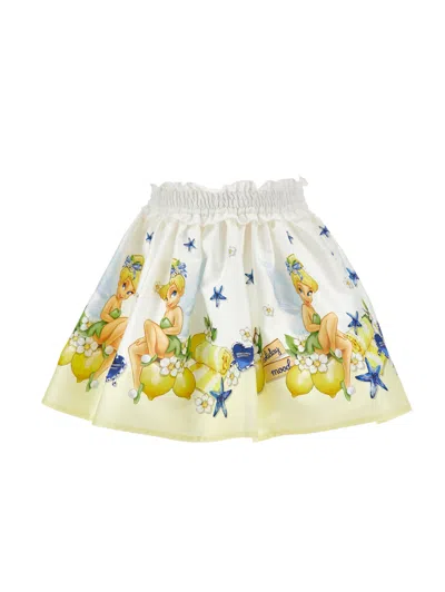 Monnalisa Skirt Kids Color White In Multi