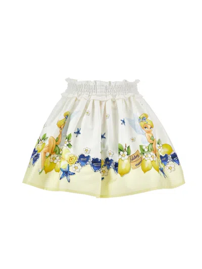 Monnalisa Skirt Kids Color White In Multi