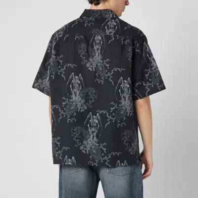 Our Legacy Mens Death Paisley Print Graphic-print Short-sleeve Cotton And Linen Shirt In Multi