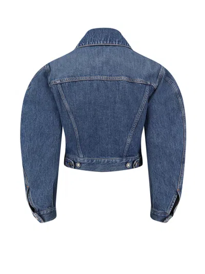 Givenchy Jean Paul Gaultier Multicolor The Yellow Butterfly Polyamide Cardigan In Blue