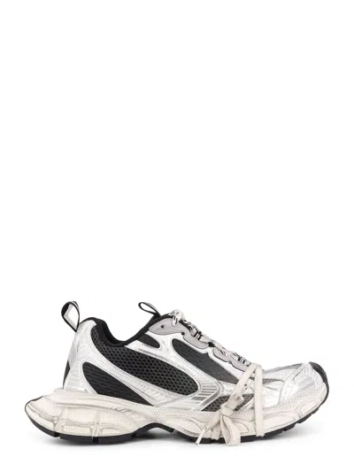 Balenciaga 3xl White Low Top Sneakers With Logo Detail In Tech Fabric Man In Multi