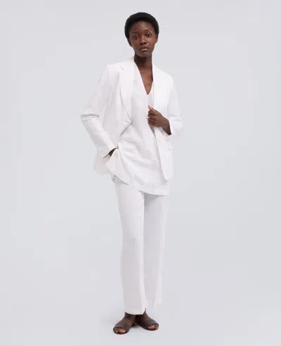 Aspesi Linen Canvas Top In White