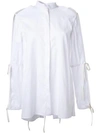 DION LEE TIE SLEEVE SHIRT,A5044R17WHITE11492887