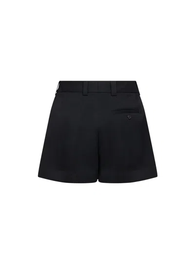 Givenchy Wool Mini Shorts In Black