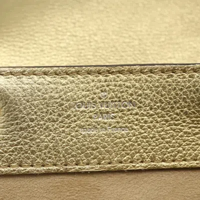 Pre-owned Louis Vuitton Lockme Backpack Leather Gold Leather Backpack Bag ()