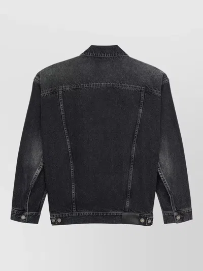 Saint Laurent Oversized 70s-inspired Statement Jacket In Blue