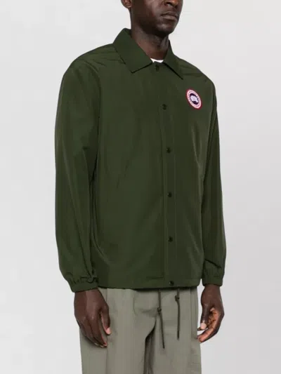Canada Goose Regency Jacket Collared Design Elasticated Cuffs Hem In Green
