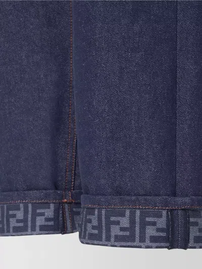 Fendi Long Jeans In Blue