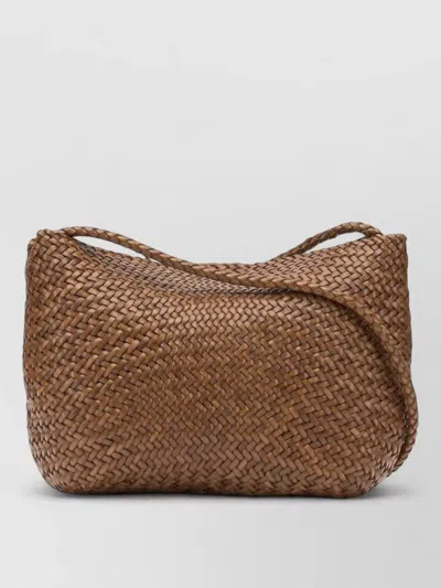 Dragon Diffusion Rectangular Shoulder Bag Woven Texture Handle